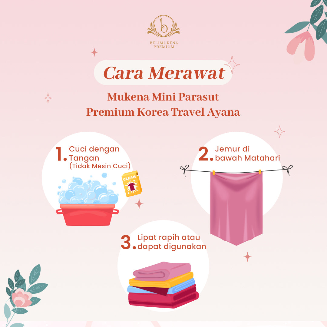 BELIMUKENA PREMIUM - (Free Sajadah) Mukena Mini Parasut Premium Korea 3in1 Travel Ayana