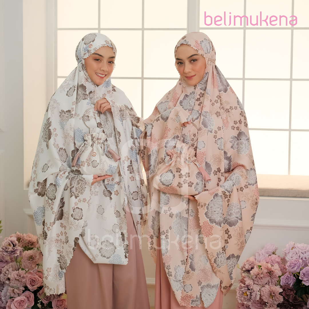 BELIMUKENA PREMIUM - Mukena Dewasa Premium Silk Laser Cut Ayumi ( Free Sajadah )