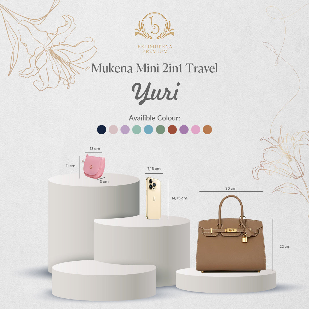 BELIMUKENA PREMIUM - Mukena Mini Parasut Premium Korea 2in1 Daily Lasercut Travel Yuri