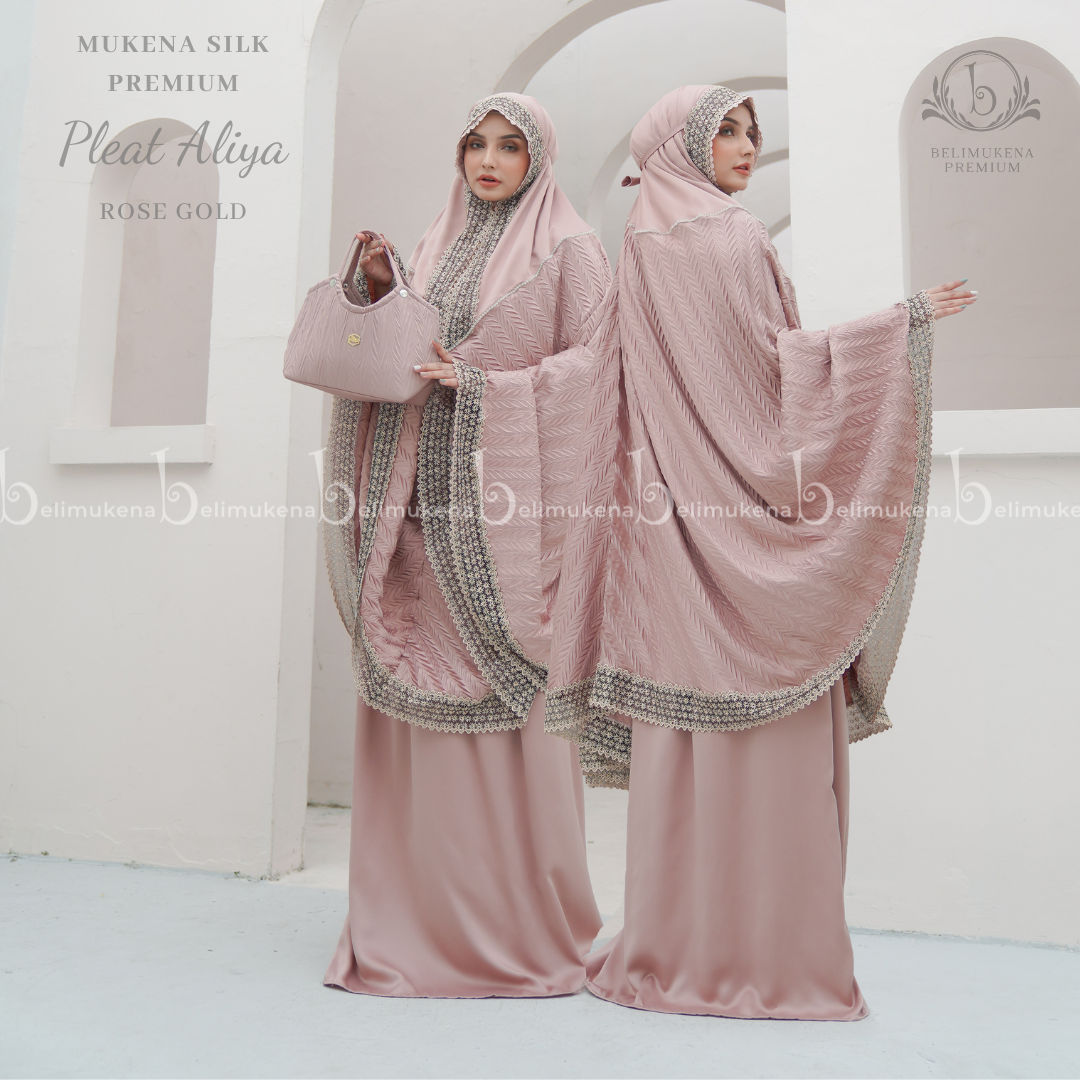 Mukena Dewasa 2in1 Silk Premium Pleat Aliya