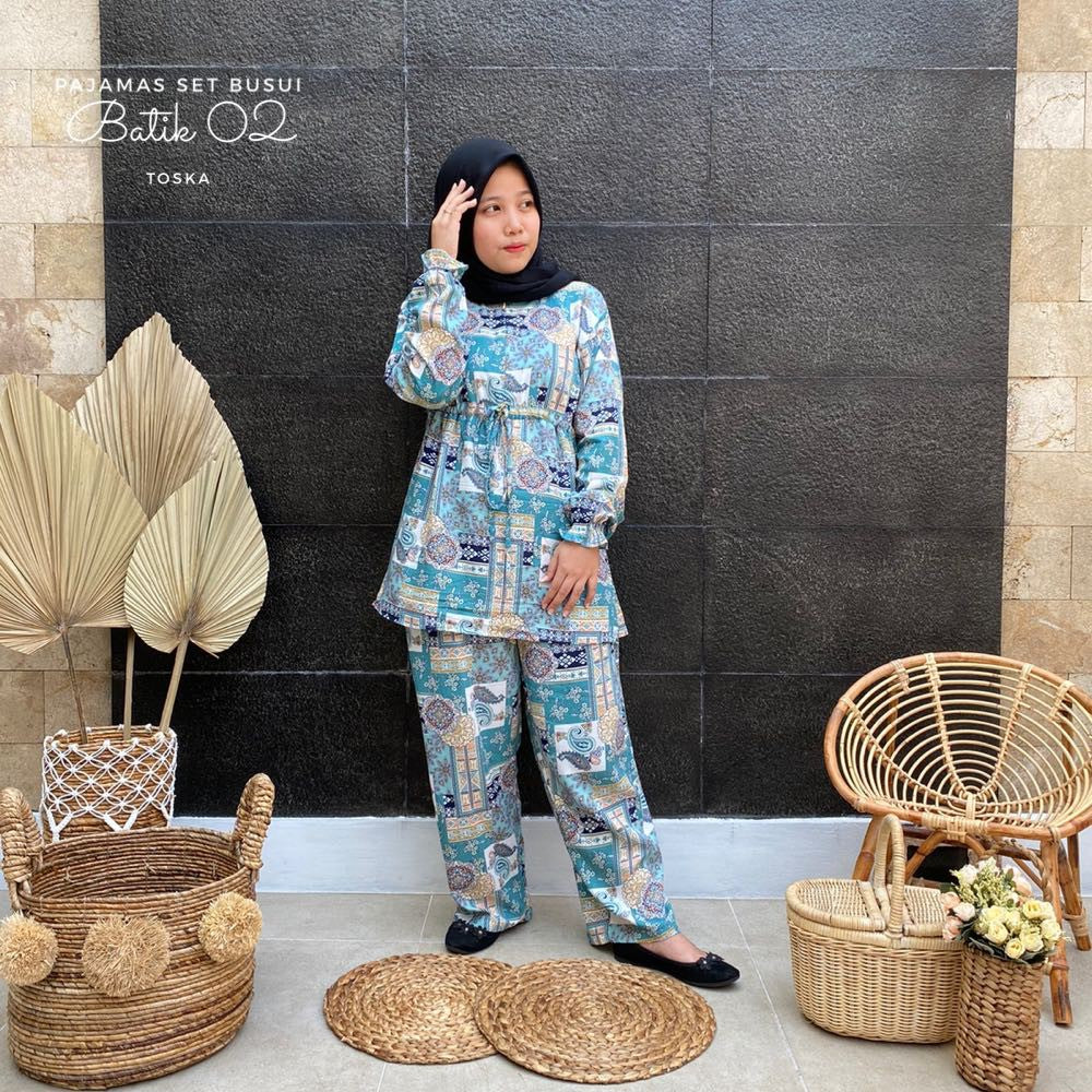 Pajamas Set Celana Muslim BUSUI Friendly