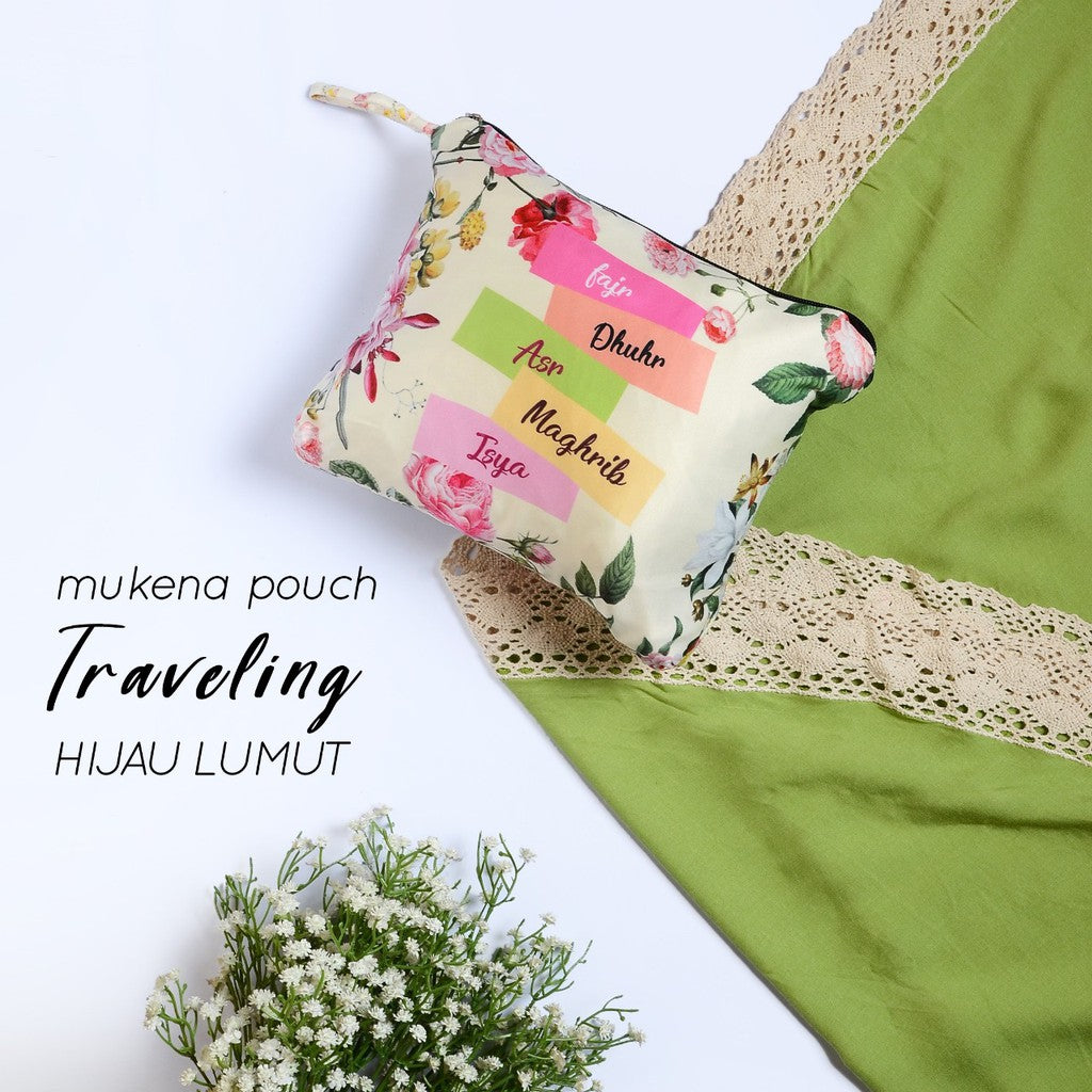 Mukena Katun Rayon Renda Pouch Traveling